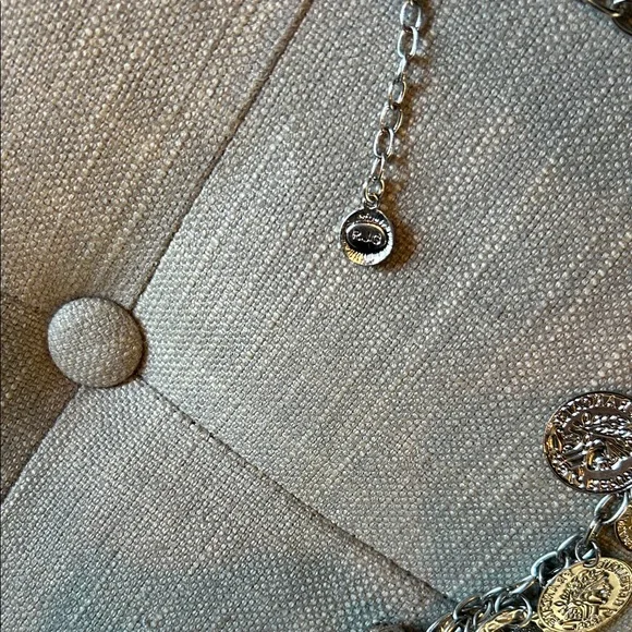 Non Signe SilverRépublique Française Coin Statement Chain Belt
